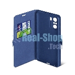 Чехол (флип-кейс) DF poFlip-04, для Xiaomi Poco F3, синий df poflip-04 (blue)