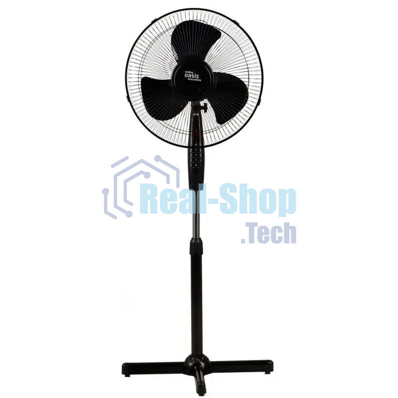 Вентилятор Oasis VF-50PB чёрный, напольный, 50 Вт, 3 скорости, 40 см (2 шт в упак.)
