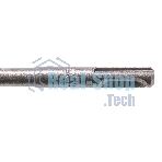 Бур по бетону Denzel двойная спираль, Cobalt W-tip, 10x210 мм, SDS PLUS