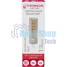 Лампа cветодиодная LED Thomson TH-B4208 G4, капсульная, 7 Вт, 4000К, белый нейтральный, 1 шт.