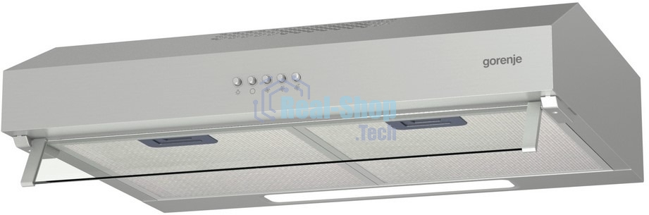 Вытяжка встраиваемая Gorenje WHU529EX/M нержавеющая сталь управление: кнопочное (1 мотор)