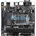 Материнская плата Gigabyte H610I, LGA 1700, Intel H610, 2xDDR5, 4xSATA, 1xM.2, 1xPCIe 4.0 x16, 1xHDMI, 1xVGA, 2xDP, 1x 1Gb LAN, 2xUSB-A 3.2 Gen 1, 4xUSB-A 2.0, 3x 3.5 мм, 7.1, Mini-ITX