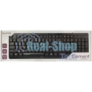 Клавиатура Qumo Office Element K65 проводная, USB Type-A, чёрный