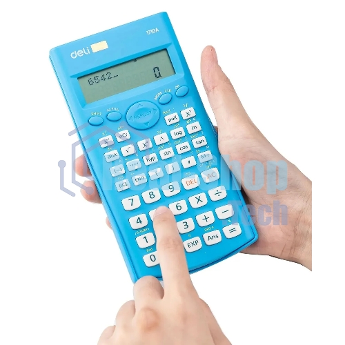 Калькулятор научный Deli E1710A/BLU синий 10+2-разр.