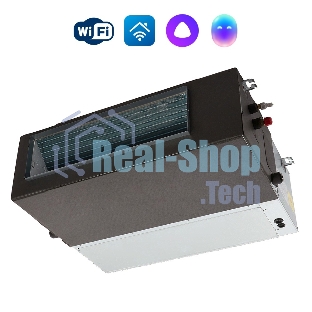 Внутренний блок сплит-системы канального типа Ballu BLC_D/in-24HN1_21Y 24000 BTU, 70 м², 42 дБ, охлаждение, обогрев, осушение, серый