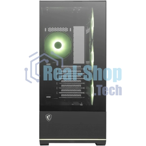 Компьютерный корпус MSI MAG Pano 110R PZ черный без БП ATX 6x120мм 7x140мм 2xUSB 3.0 1xUSB3.1 audio AirDuct bott PSU