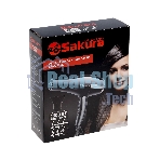 Фен SAKURA SA-4046BK черный/серебро, 1600 Вт