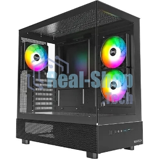 Компьютерный корпус Montech XR черный без БП ATX 3x120мм 2xUSB3.0 1xUSB3.1 audio bott PSU