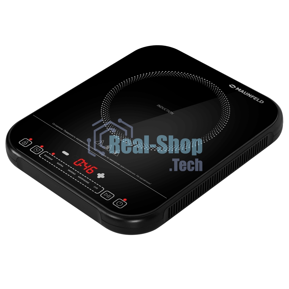 Плита настольная электрическая Maunfeld EFI301TBK чёрный, 2 кВт, индукция, конфорки - 1, стеклокерамика, сенсор