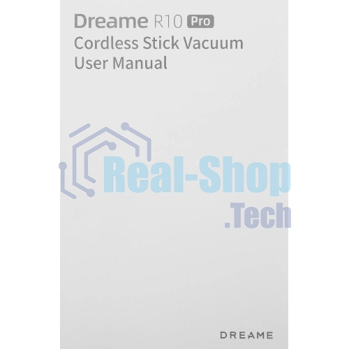 Пылесос вертикальный Dreame Cordless Vacuum Cleaner R10 Pro черный, питание от аккумулятора, 150 Вт, уборка сухая, пылесборник 0.6 л