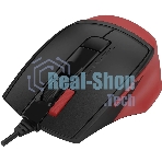 Мышь проводная A4Tech Fstyler FM45S Air красный/черный, 2400 dpi, USB, кнопки - 7