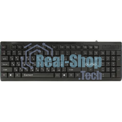 Клавиатура Qumo Office Element K65 проводная, USB Type-A, чёрный