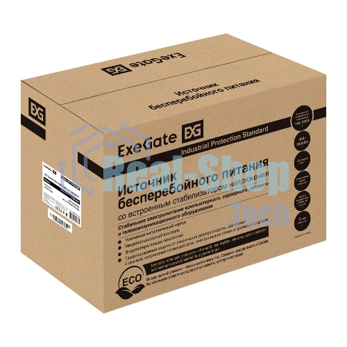 Источник бесперебойного питания ExeGate EP287659RUS SpecialPro Smart LLB-3000.LCD.AVR.C13.RJ.USB 3000VA/1800W, LCD, AVR, 6*IEC-C13, RJ45/11, USB, черный
