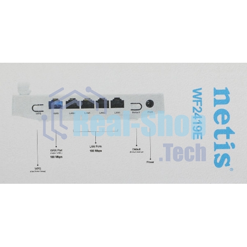 Роутер WRL Router Netis 300MBPS 10/100M 4P WF2419E
