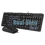 Комплект клавиатура+мышь A4Tech KK-3330 проводной, USB, 1200 DPI, чёрный