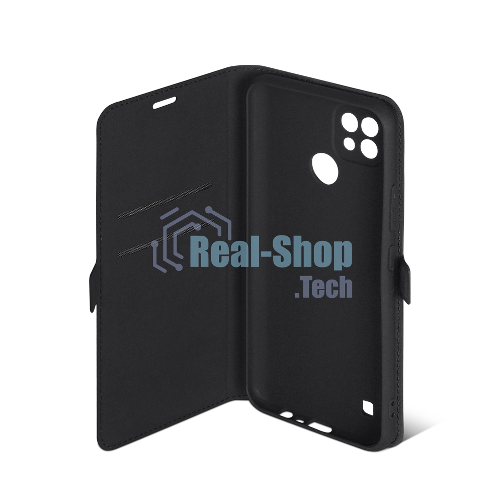 Чехол (флип-кейс) DF rmFlip-16, для Realme C21, черный df rmflip-16 (black)