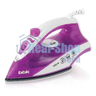 Утюг BBK ISE-1802 фиолетовый/белый, 1800 Вт, 20 г/мин, 60 г/мин, 180 мл
