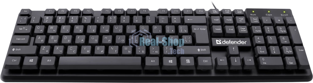 Клавиатура проводная Defender Symbol HB-559 RU USB черный