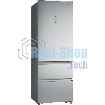 Холодильник Hisense RT641N4ACE серый, двухкамерный, 366/169, морозилка снизу, No Frost