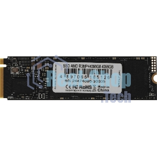 Накопитель SSD AMD Radeon, 4Tb, PCIe 4.0 x4, M.2 2280, NVMe, R/W 7300/6500