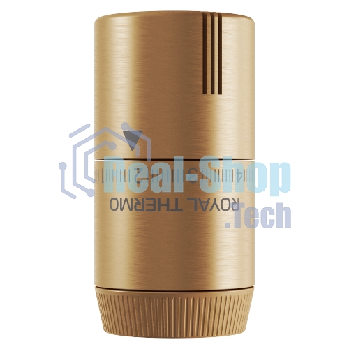 Термоголовка жидкостная Royal Thermo Design М30х1,5 (золото матовое)
