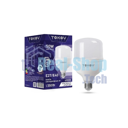 Лампа светодиодная TOKOV ELECTRIC 50Вт HP 4000К Е40/Е27 176-264В