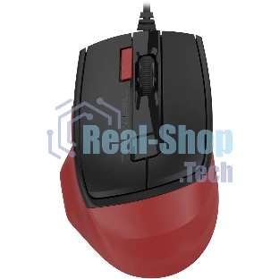 Мышь проводная A4Tech Fstyler FM45S Air красный/черный, 2400 dpi, USB, кнопки - 7