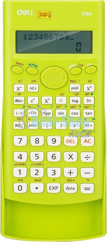 Калькулятор научный Deli E1710A/GRN зеленый 10+2-разр.