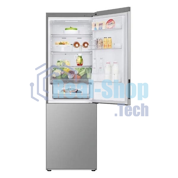 Холодильник LG GC-B459ANMW серебристый двухкамерный 234/110л морозилка снизу, No Frost