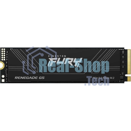 Накопитель SSD Kingston Fury Renegade, 2Tb, M.2(22x80мм), NVMe, PCIe 5.0 x4, 3D TLC, R/W 14700/14000Mb/s, IOPs 2 200 000/2 200 000, TbW 2000, DWPD 0.5 (12 мес)