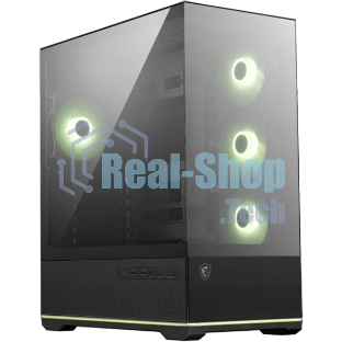 Компьютерный корпус MSI MAG Pano 110R PZ черный без БП ATX 6x120мм 7x140мм 2xUSB 3.0 1xUSB3.1 audio AirDuct bott PSU