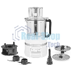 Кухонный комбайн KitchenAid 5KFP1318EWH, мощность 400 Вт, объем чаши 3.1 л, импульсный режим, белый