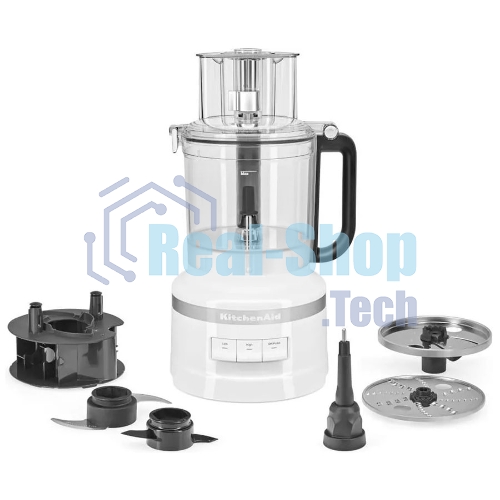 Кухонный комбайн KitchenAid 5KFP1318EWH, мощность 400 Вт, объем чаши 3.1 л, импульсный режим, белый