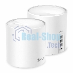Бесшовный Mesh роутер TP-Link Deco X50(2-Pack) AX3000 10/100/1000BASE-TX
