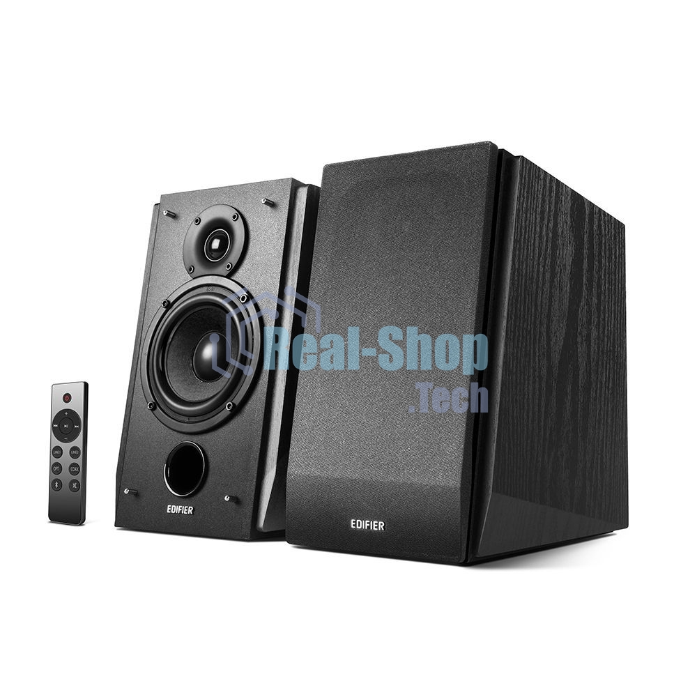 Колонки Edifier R1855DB Black Активные, 70W RMS, 60-20000Гц, дерево, пульт ДУ, Bluetooth 5.0,выход на сабвуфер,Opt/Coaxial,2 RCA