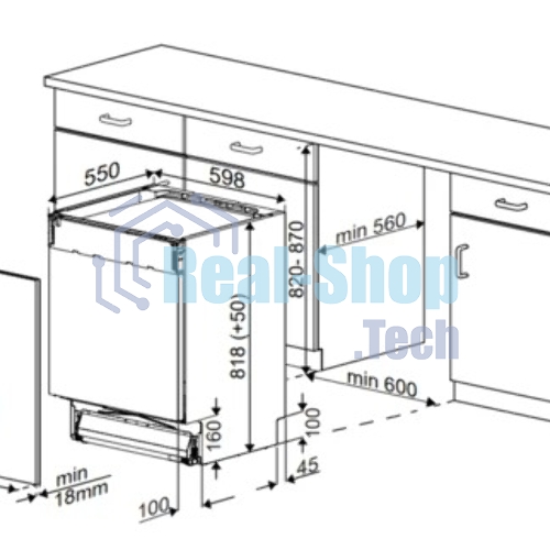 Встраиваемая посудомоечная машина Beko BDIN16520Q, белый, 59.8 см, 15 компл., 44 дБ, класс A