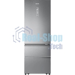 Холодильник Hisense RT641N4ACE серый, двухкамерный, 366/169, морозилка снизу, No Frost