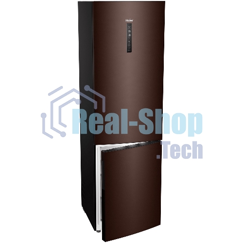 Холодильник Haier C4F740CLBGU1 коричневый двухкамерный 286/115л морозилка снизу, No Frost