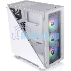 Компьютерный корпус Thermaltake Divider 300 TG ARGb белый без БП ATX 2x120мм 2xUSB 3.0 audio front door bott PSU