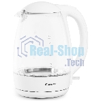 Чайник электрический Candy CK-300 1.8л. 2200Вт белый корпус: Металл/стекло/пластик
