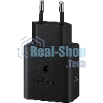 Сетевое зарядное устройство Samsung 45W (USB Type-C порт, кабель USB Type-C в комплекте), черное