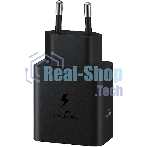 Сетевое зарядное устройство Samsung 45W (USB Type-C порт, кабель USB Type-C в комплекте), черное