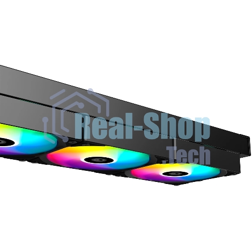 Система жидкостного охлаждения ID-Cooling FX360 TD ARGB Soc-AM5/AM4/1200/1700/1851 черный 4-pin 27.2dB Al+Cu LCD 350W Ret