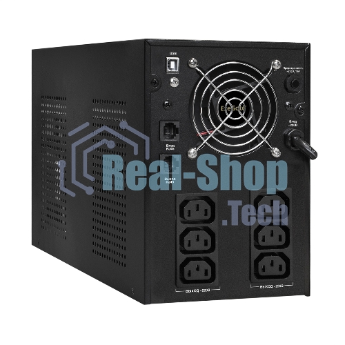 Источник бесперебойного питания ExeGate EP287659RUS SpecialPro Smart LLB-3000.LCD.AVR.C13.RJ.USB 3000VA/1800W, LCD, AVR, 6*IEC-C13, RJ45/11, USB, черный