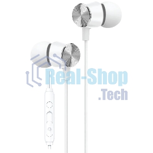 Проводные наушники Aksberry Y4 белый, вкладыши, проводной (USB Type-C), встроенный микрофон