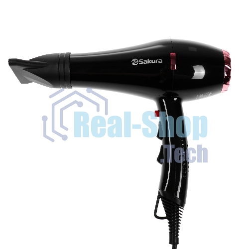 Фен SAKURA SA-4047BK Professional черный/розовое золото, 2000 Вт