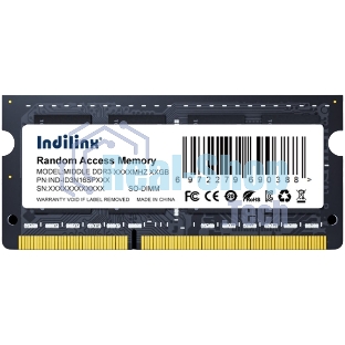 Оперативная память Indillinx, DDR3, 8GB (1x8 GB), 1600 MHz, CL11, SO-DIMM