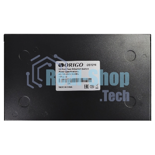 Коммутатор неуправляемый ORIGO OS1216/A1A 16x100Base-TX, корпус металл