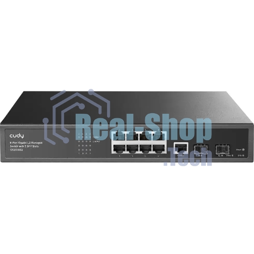 Коммутатор Cudy GS2008S2, 8×1 Гбит/с, 2×1 Гбит/с SFP
