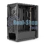 Компьютерный корпус Miditower ExeGate EVO-9211-EVO800 (ATX, БП EVO800RGb с вент. 12см, с окном, 2хUSB+1хUSB3.0, HD аудио, черный, 1 вент. с RGb подсветкой)